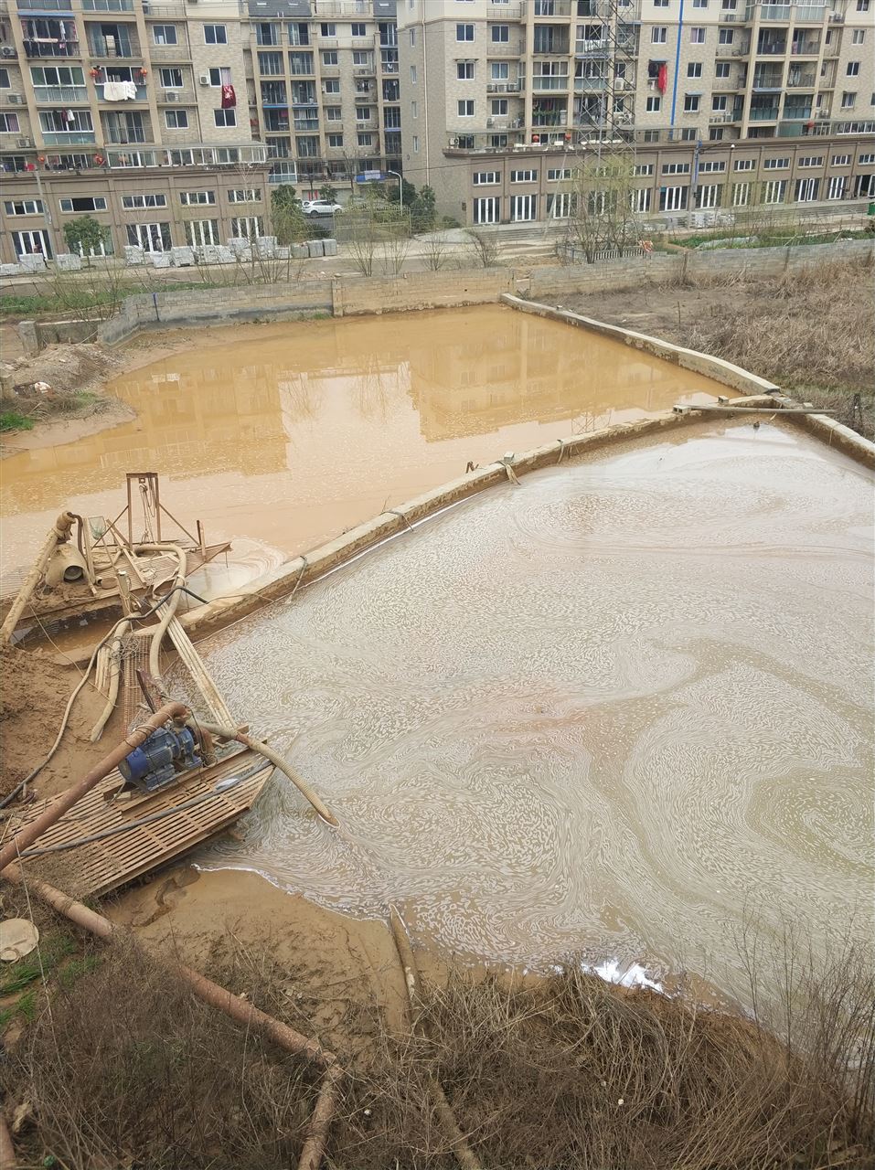 海伦沉淀池淤泥清理-厂区废水池淤泥清淤