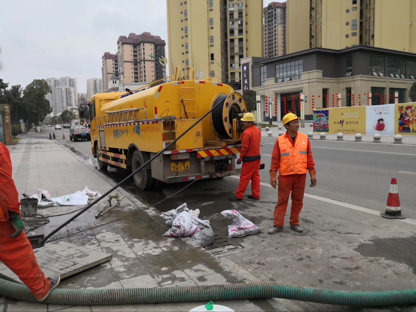 海伦排污管道清淤-管道清洗