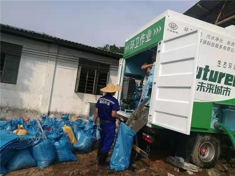 海伦工业污泥压干处理